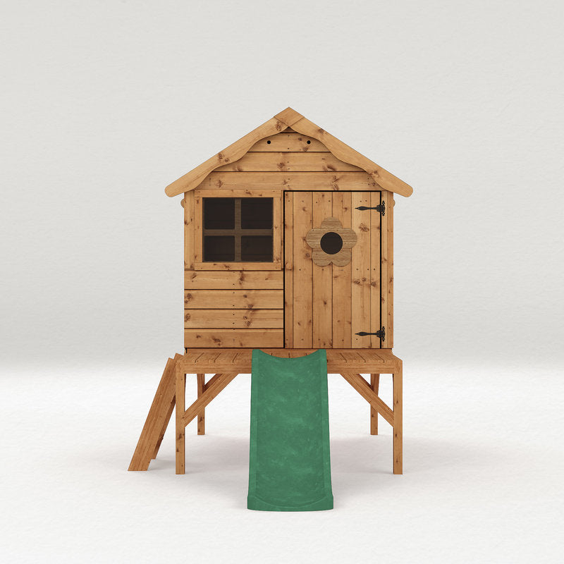 Adley Jellytot Cosy Tower Playhouse & Slide | Sheds.co.uk