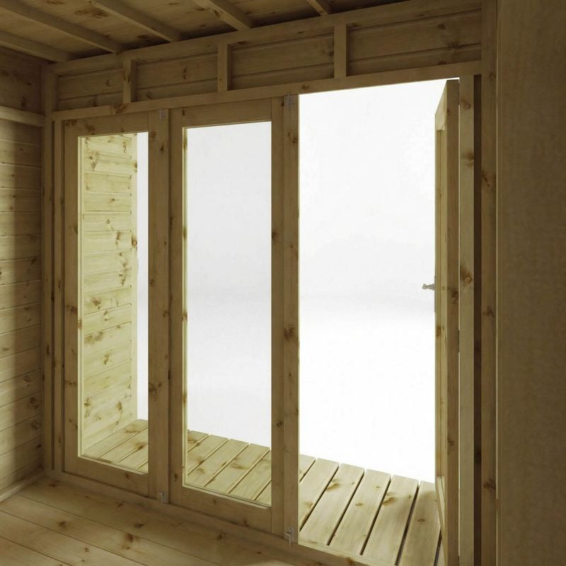 Adley 10' x 8' Cambridge Summer House With Side Shed | Sheds.co.uk