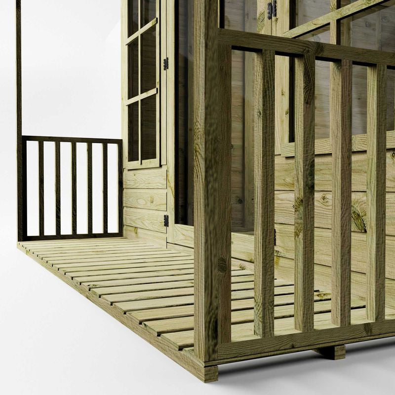 Adley 8' x 10' Premium Traditional Summer House With Veranda | Sheds.co.uk