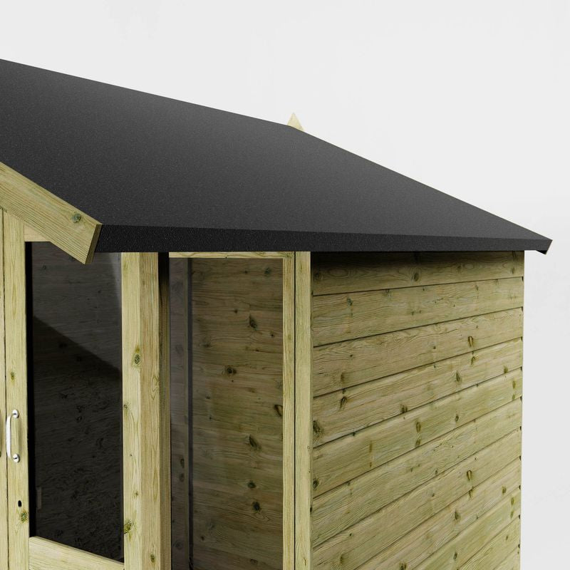 Adley 7' x 7' Traditional Summer House With Veranda | Sheds.co.uk