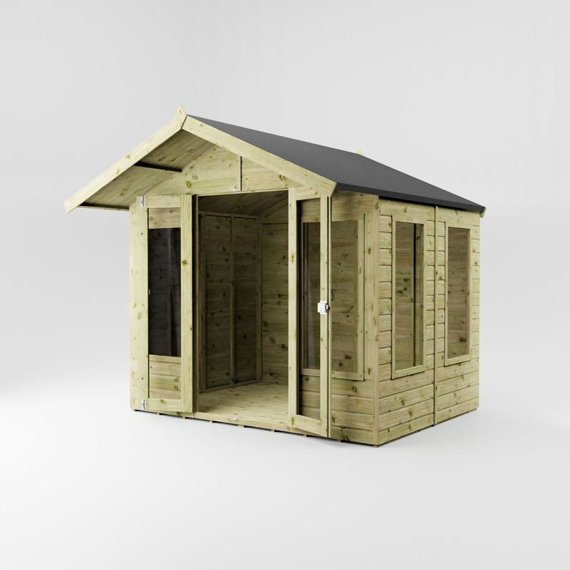 Adley 6' x 8' Adderbury Summer House With 2' Overhang | Sheds.co.uk
