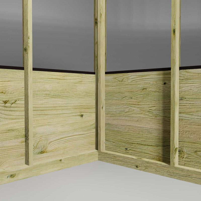 Adley 6' x 8' Budget Shiplap Greenhouse | Sheds.co.uk