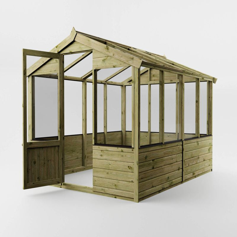 Adley 6' x 8' Budget Shiplap Greenhouse | Sheds.co.uk