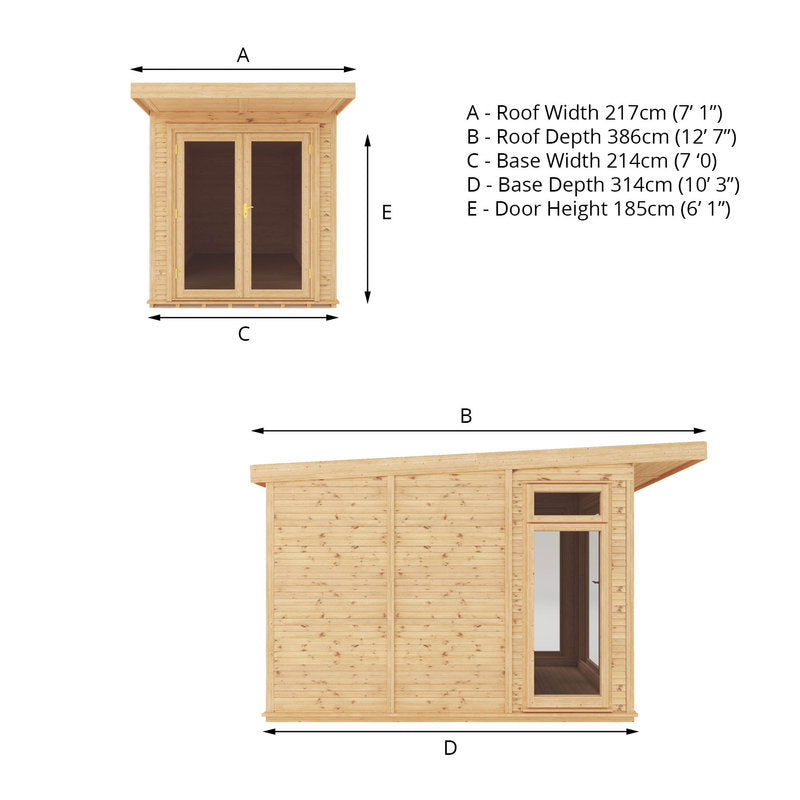 Adley 2m x 3m Insulated Garden Room | Sheds.co.uk