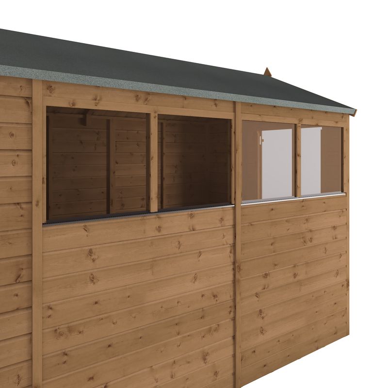 Adley 10' x 6' Premium Pressure Treated Shiplap Modular Apex Shed | Sheds.co.uk