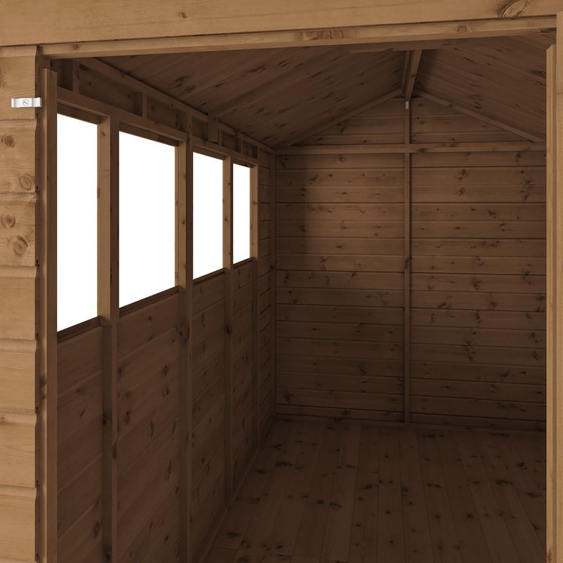 Adley 10' x 6' Premium Pressure Treated Shiplap Modular Apex Shed | Sheds.co.uk