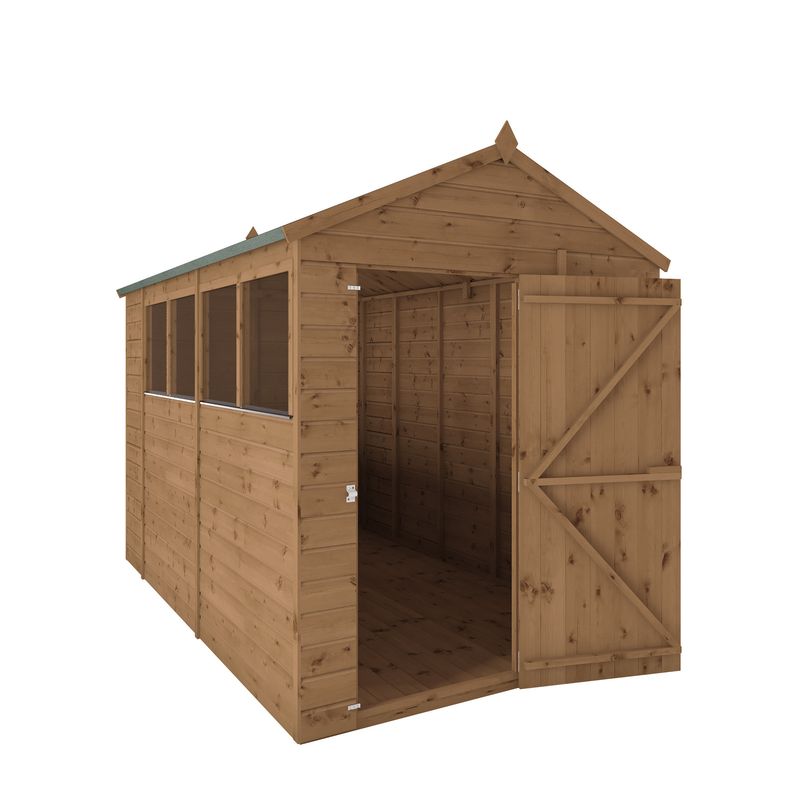 Adley 10' x 6' Premium Pressure Treated Shiplap Modular Apex Shed | Sheds.co.uk