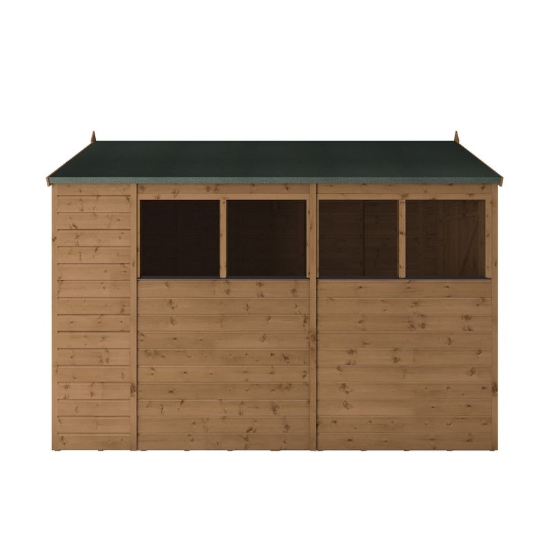 Adley 10' x 6' Premium Pressure Treated Shiplap Modular Apex Shed | Sheds.co.uk