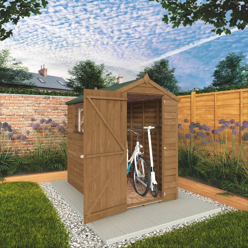 Adley 4' x 6' Pressure Treated Overlap Apex Shed | Sheds.co.uk