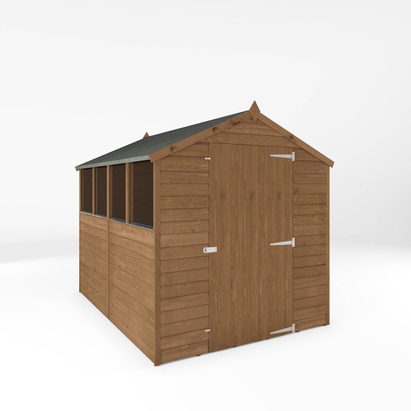 Adley 6' x 8' Pressure Treated Overlap Apex Shed | Sheds.co.uk