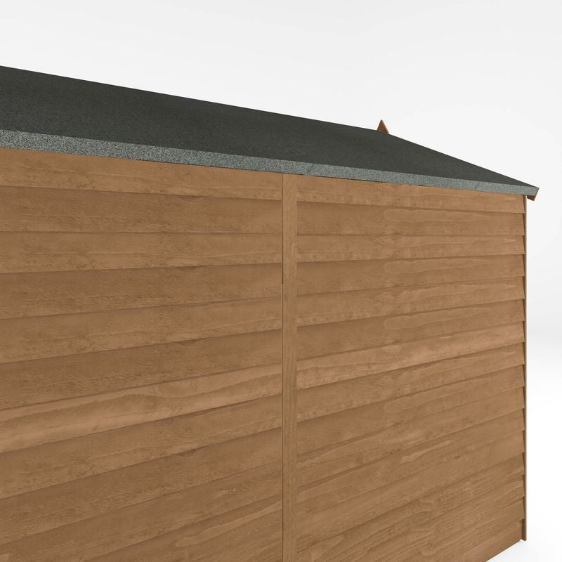 Adley 6' x 8' Pressure Treated Windowless Overlap Apex Shed | Sheds.co.uk