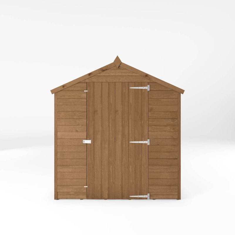 Adley 6' x 8' Pressure Treated Windowless Overlap Apex Shed | Sheds.co.uk