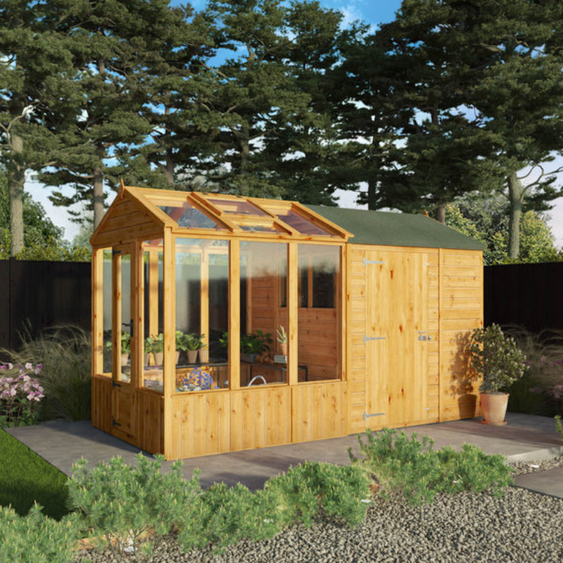 12 x 6 Lumberjack Premium Combi Wooden Greenhouse Shed