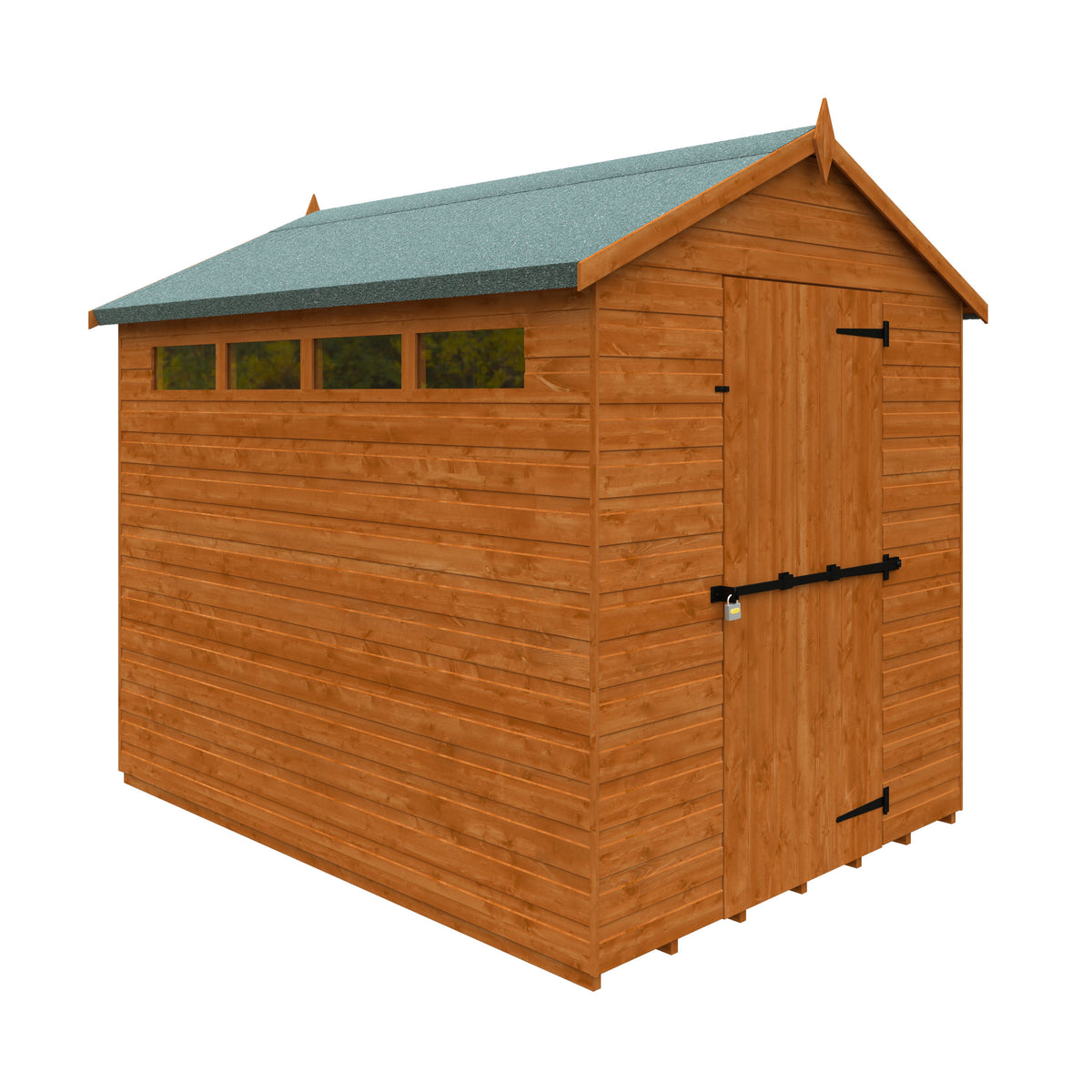 Redlands 6' x 8' Shiplap Apex Security Shed | Sheds.co.uk