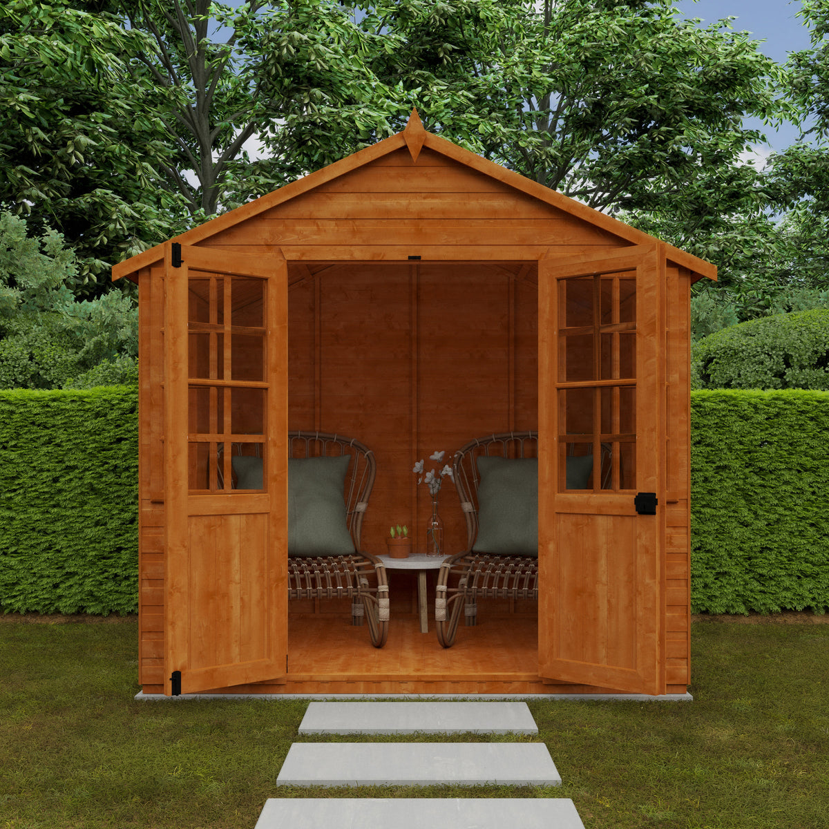 Redlands 8' x 6' Traditional Summer House | Sheds.co.uk