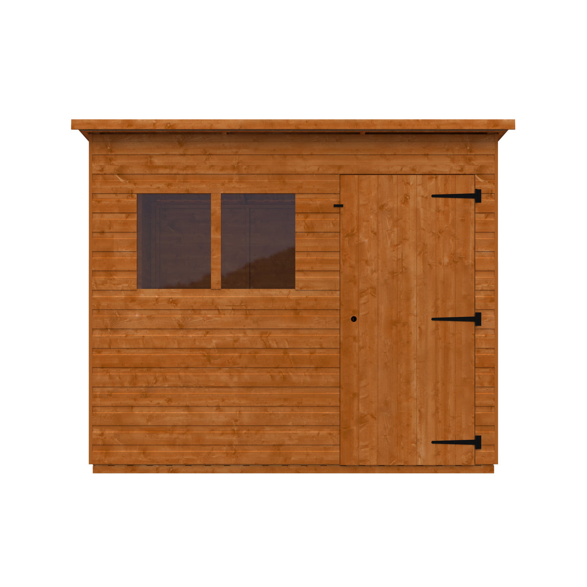 Redlands 7' x 5' Express Delivery Shiplap Pent Shed | Sheds.co.uk