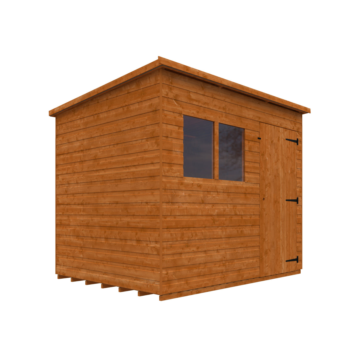 Redlands 8' x 6' Shiplap Pent Shed | Sheds.co.uk