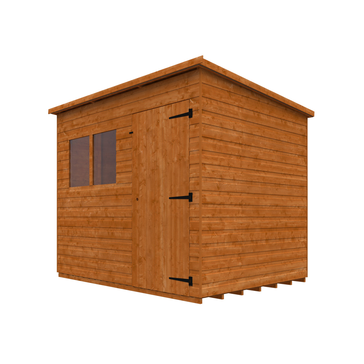 Redlands 8' x 6' Shiplap Pent Shed | Sheds.co.uk