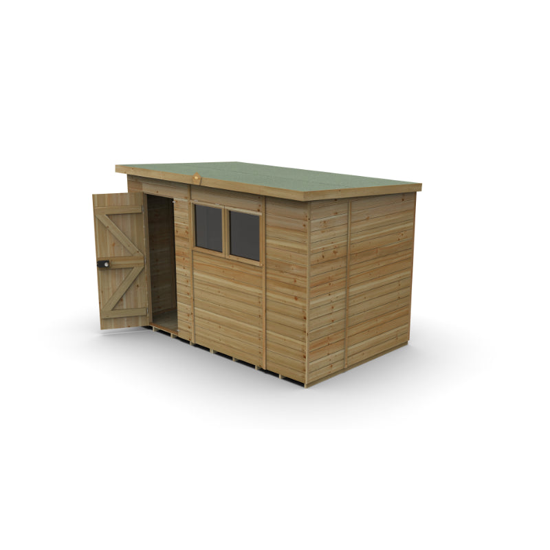 Hartwood 10' x 6' Pressure Treated Premium Tongue & Groove Pent Shed | Sheds.co.uk