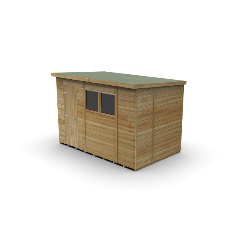 Hartwood 10' x 6' Pressure Treated Premium Tongue & Groove Pent Shed | Sheds.co.uk