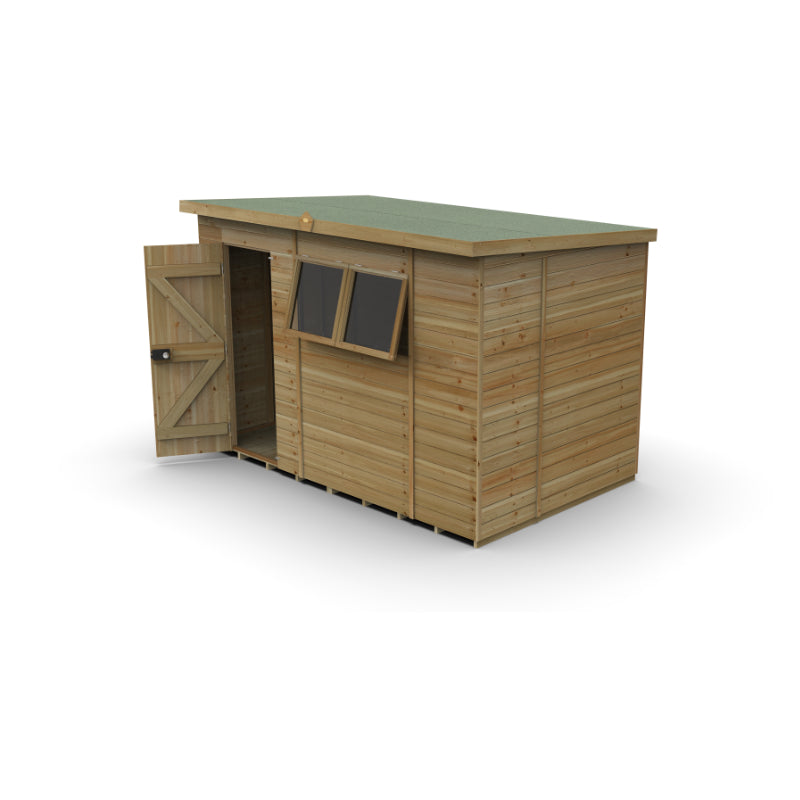 Hartwood 10' x 6' Pressure Treated Premium Tongue & Groove Pent Shed | Sheds.co.uk