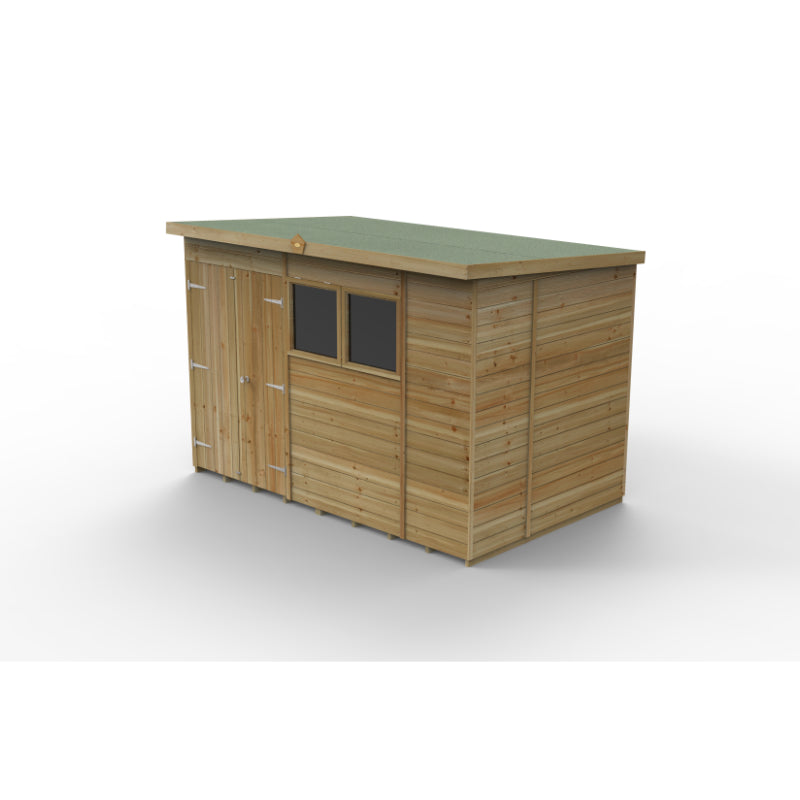 Hartwood 10' x 6' Pressure Treated Premium Tongue & Groove Pent Shed | Sheds.co.uk
