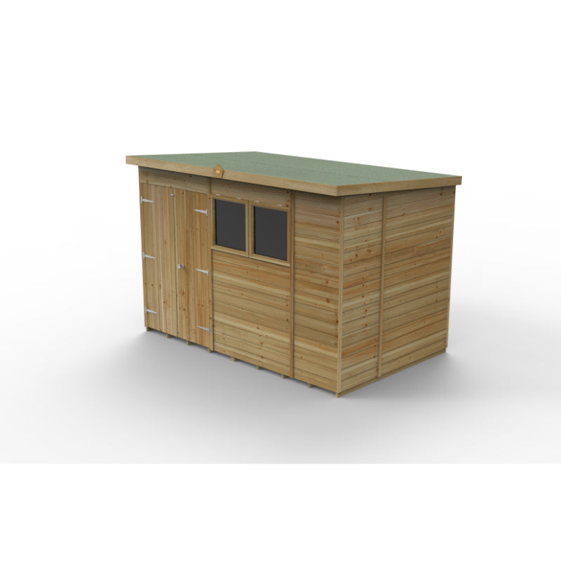Hartwood 10' x 6' Pressure Treated Premium Tongue & Groove Pent Shed | Sheds.co.uk