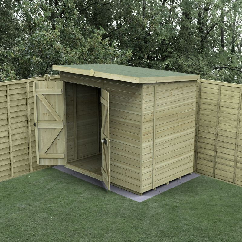 Hartwood 7' x 5' Pressure Treated Premium Tongue & Groove Pent Shed | Sheds.co.uk
