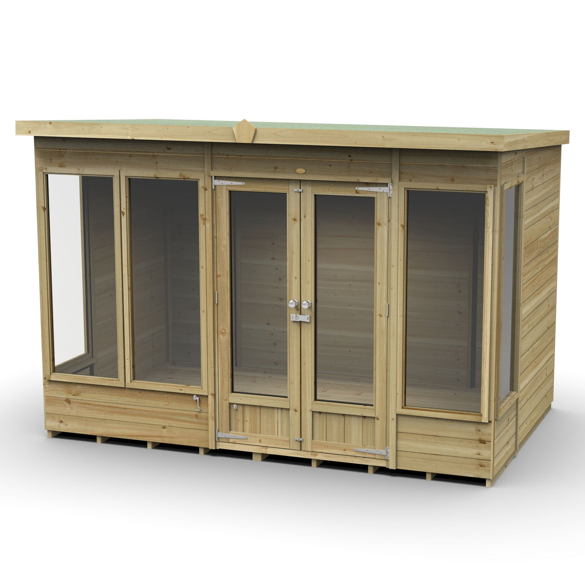 Hartwood 10' x 6' Pressure Treated Premium Tongue & Groove Pent Summer House | Sheds.co.uk