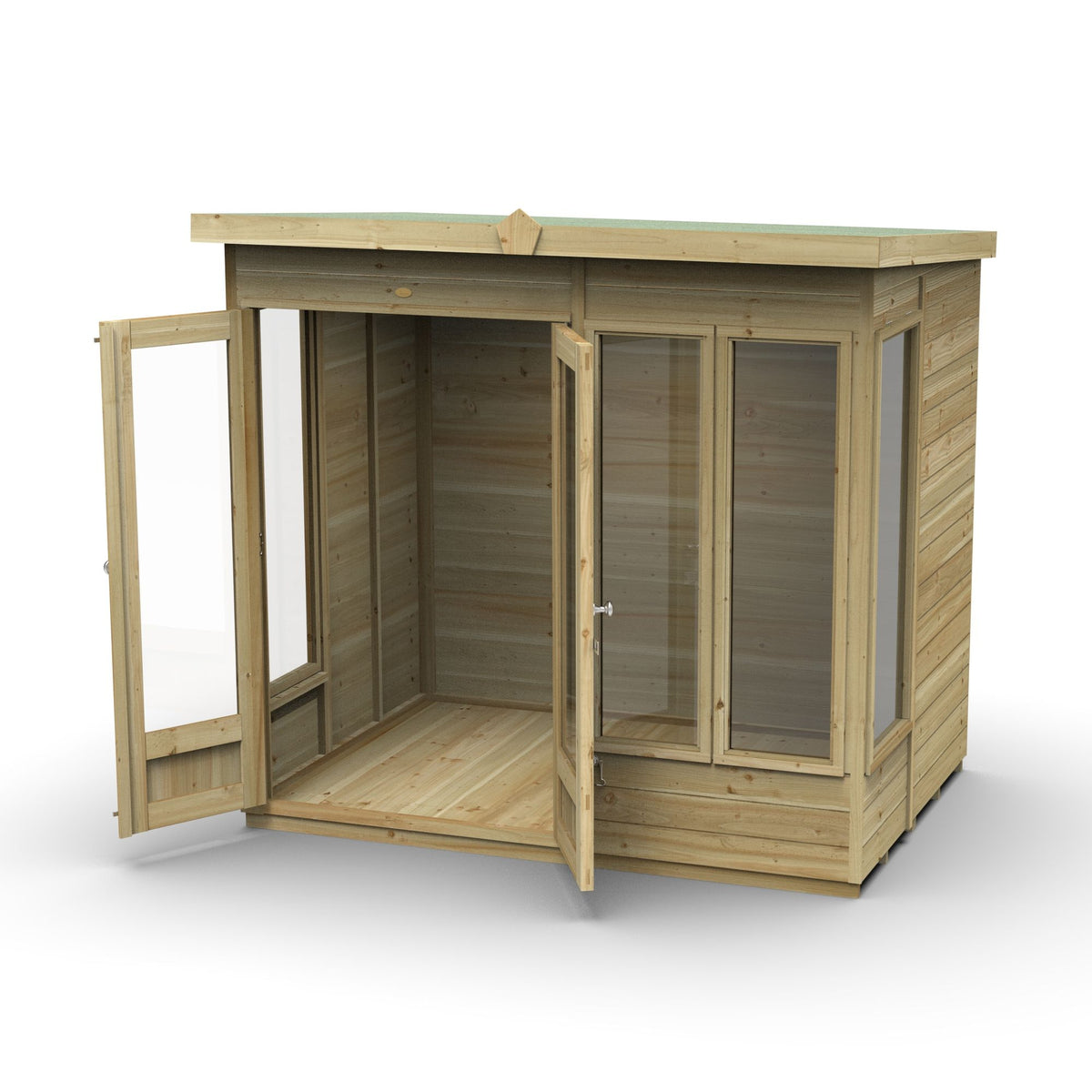 Hartwood 7' x 5' Pressure Treated Premium Tongue & Groove Pent Summer House | Sheds.co.uk