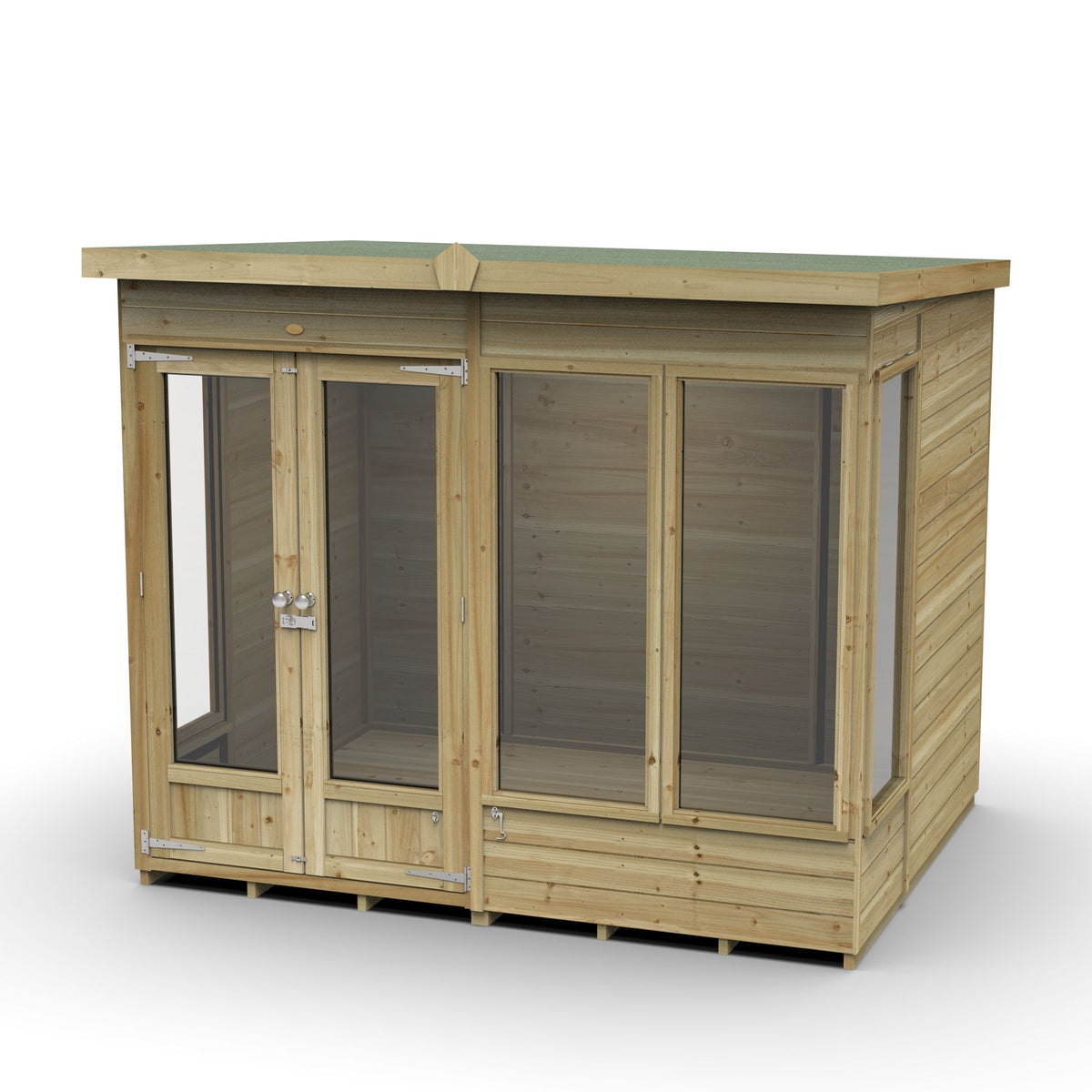 Hartwood 8' x 6' Pressure Treated Premium Tongue & Groove Pent Summer House | Sheds.co.uk