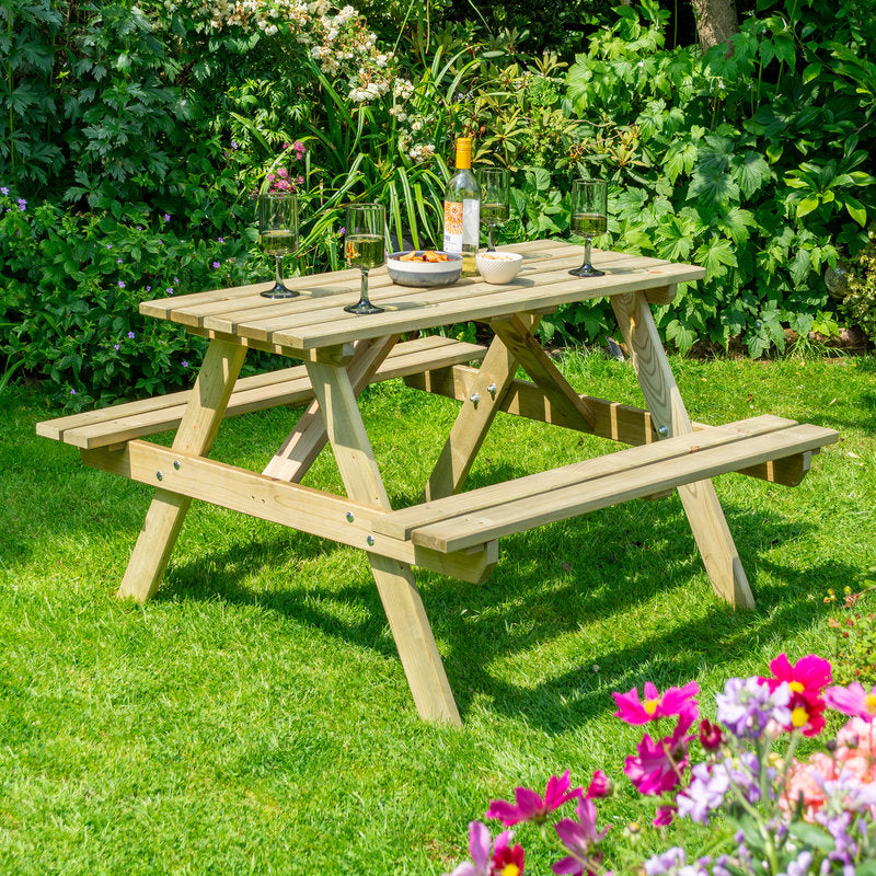 Rowlinson 4' Traditional Picnic Table | Sheds.co.uk
