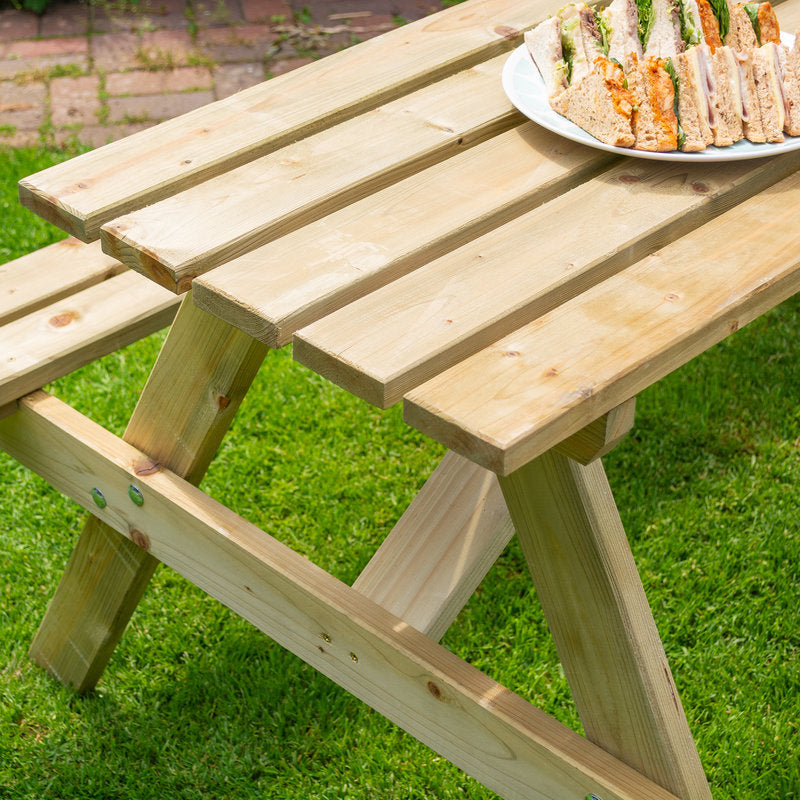Rowlinson 5' Traditional Picnic Table | Sheds.co.uk