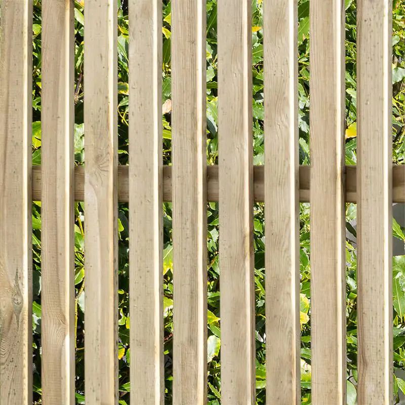 Hartwood 6' Pressure Treated Vertical Slatted Garden Screen | Sheds.co.uk