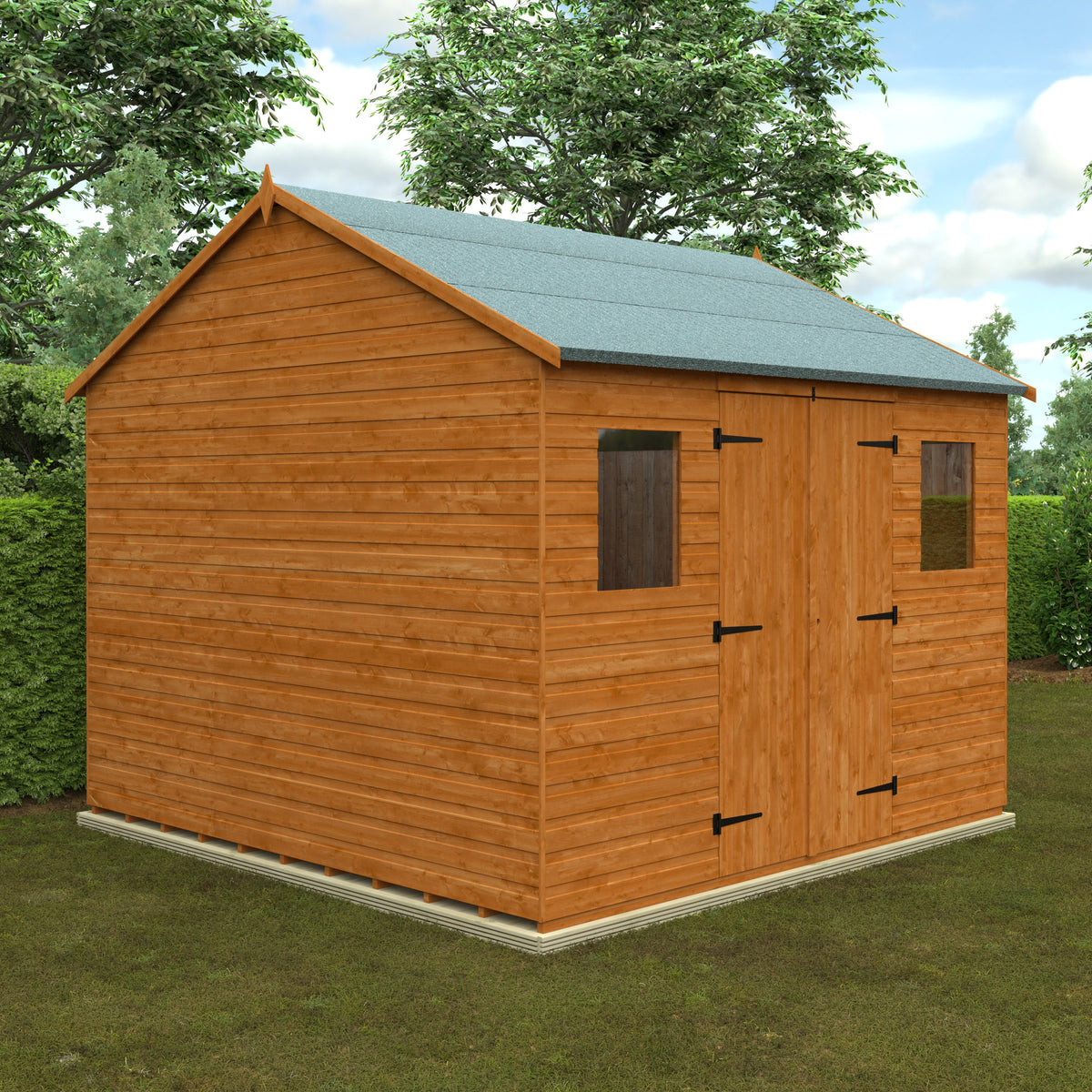 Redlands 10' x 10' Shiplap Reverse Apex Workshop | Sheds.co.uk