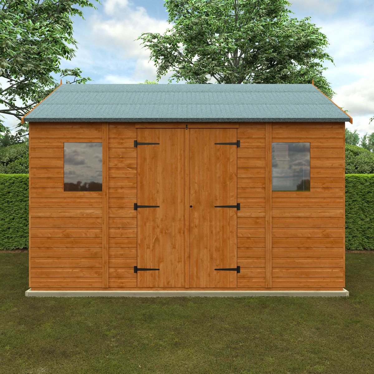 Redlands 8' x 16' Shiplap Reverse Apex Workshop | Sheds.co.uk