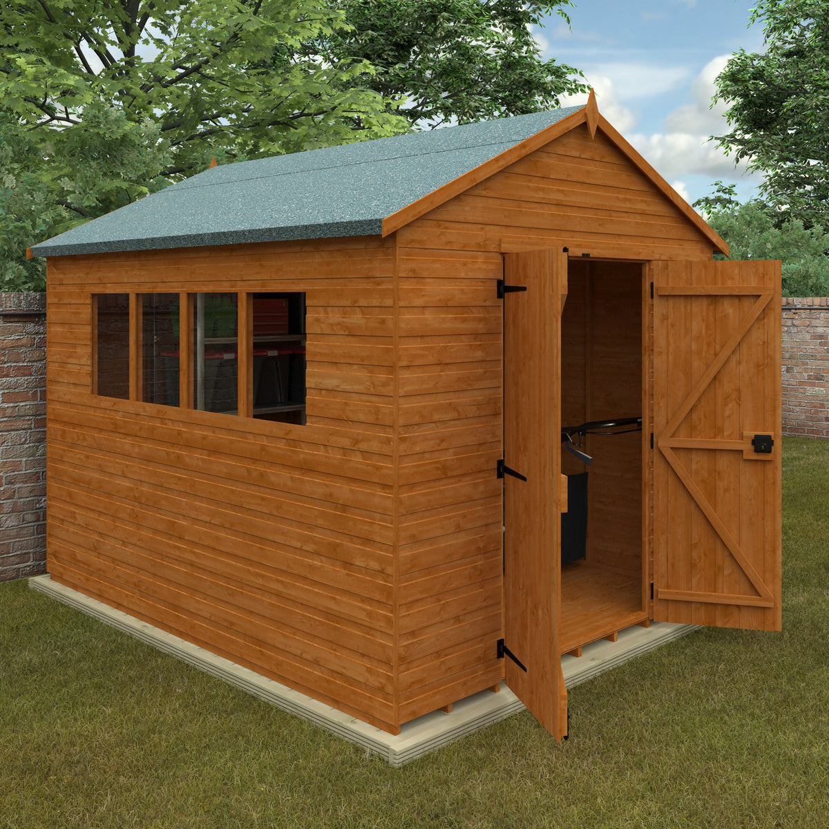 Redlands 6' x 8' Shiplap Apex Heavyweight Workshop | Sheds.co.uk