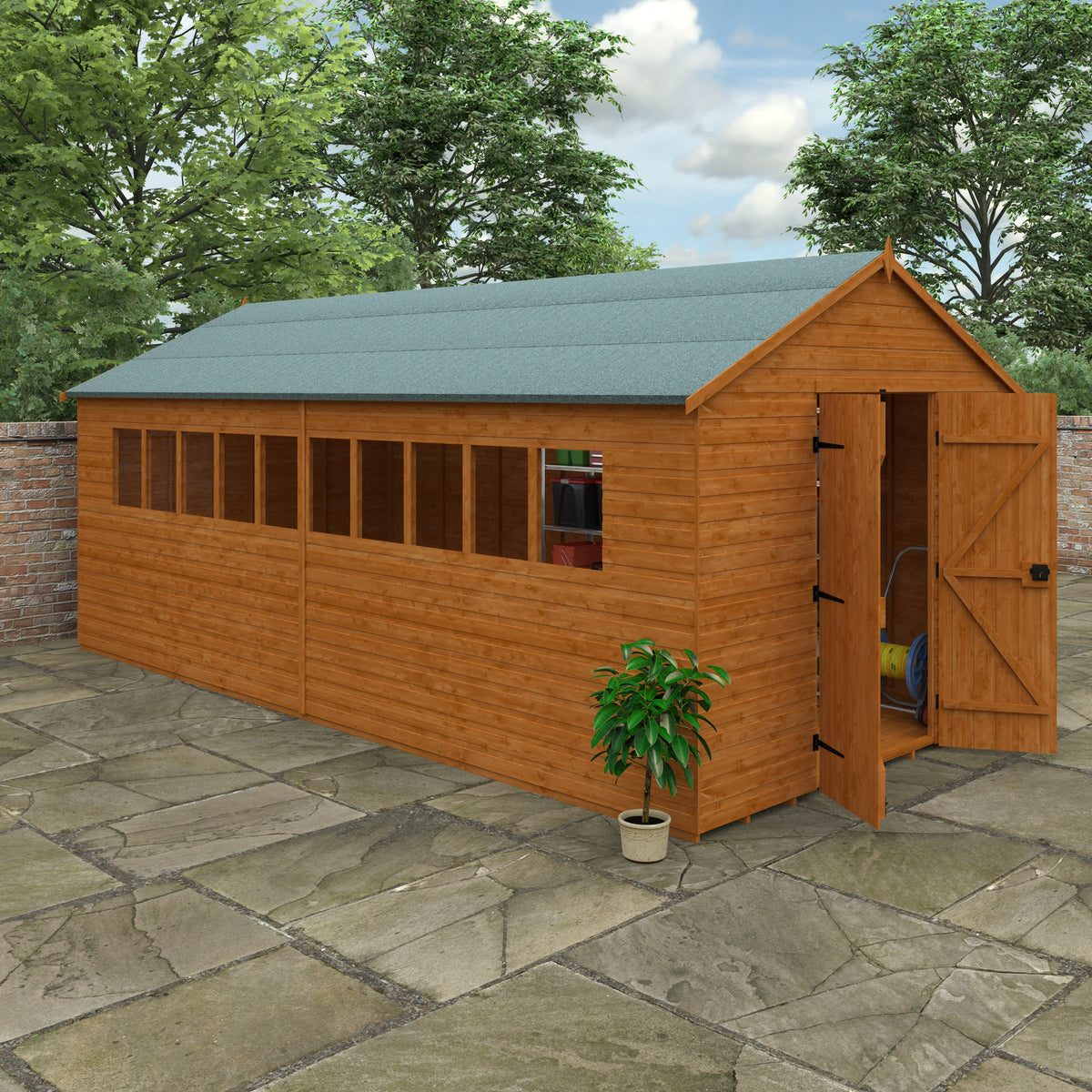 Redlands 10' x 20' Shiplap Apex Heavyweight Workshop | Sheds.co.uk