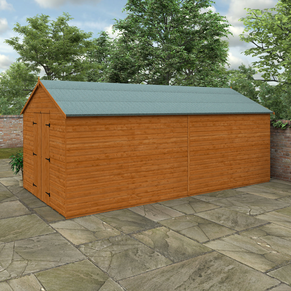 Redlands 10' x 20' Shiplap Apex Heavyweight Workshop | Sheds.co.uk