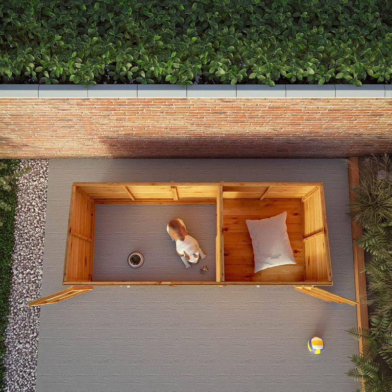 Adley 10' x 4' Dog Kennel & Run | Sheds.co.uk