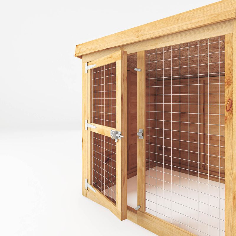Adley 10' x 4' Dog Kennel & Run | Sheds.co.uk