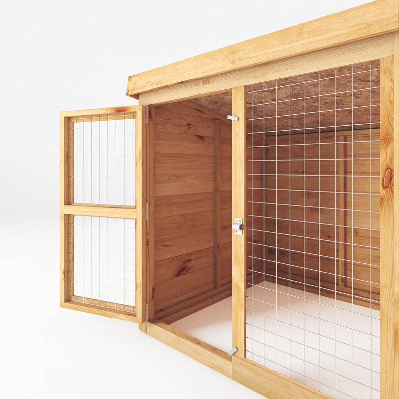 Adley 10' x 4' Dog Kennel & Run | Sheds.co.uk