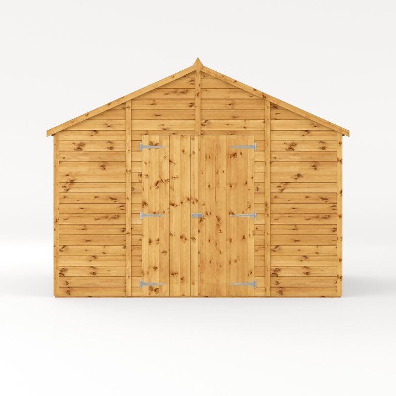 Adley 10' x 10' Premium Double Door Shiplap Modular Apex Workshop | Sheds.co.uk