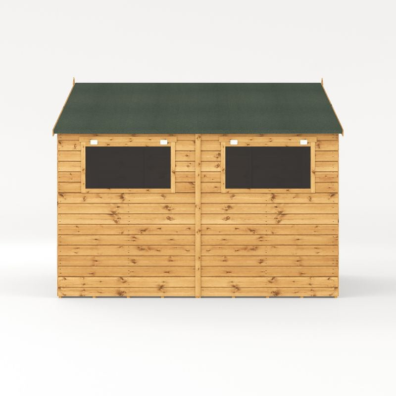 Adley 10' x 10' Premium Double Door Shiplap Modular Apex Workshop | Sheds.co.uk