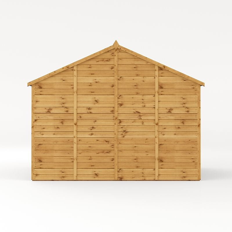 Adley 10' x 10' Premium Double Door Shiplap Modular Reverse Apex Workshop | Sheds.co.uk