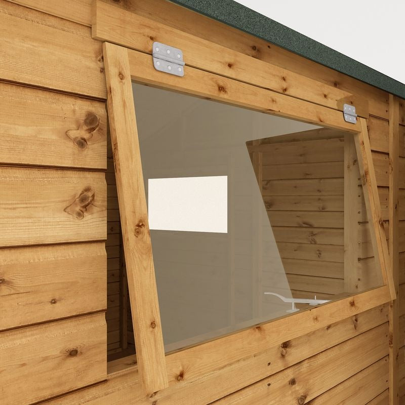 Adley 10' x 10' Premium Double Door Shiplap Modular Reverse Apex Workshop | Sheds.co.uk