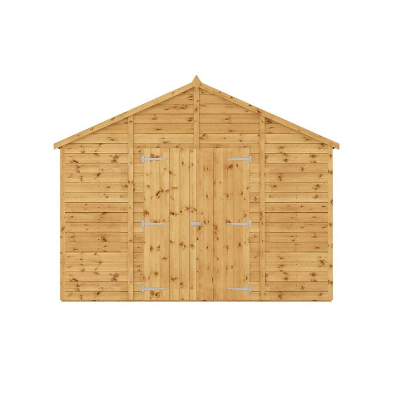 Adley 10' x 12' Premium Double Door Shiplap Modular Apex Workshop | Sheds.co.uk