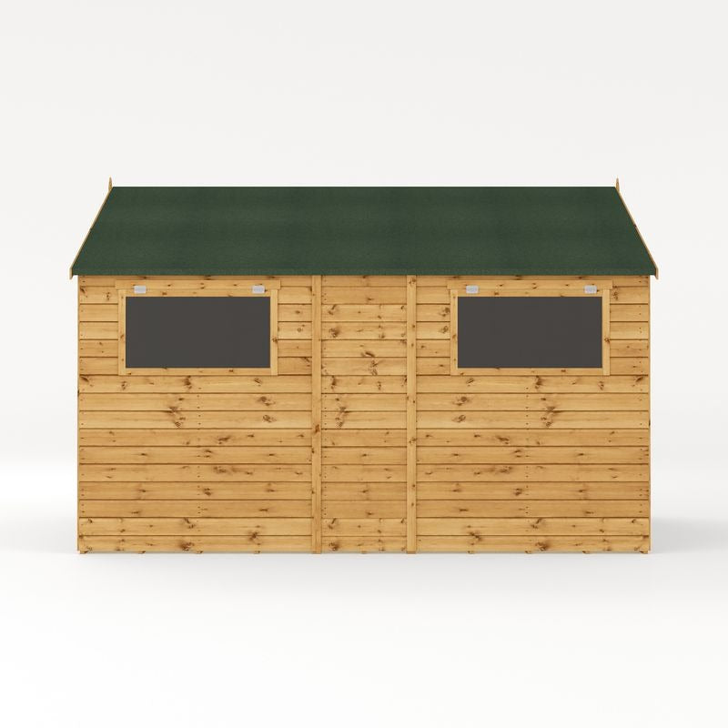 Adley 10' x 12' Premium Double Door Shiplap Modular Apex Workshop | Sheds.co.uk