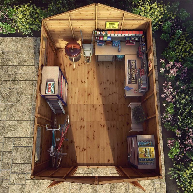 Adley 10' x 14' Premium Double Door Shiplap Modular Apex Workshop | Sheds.co.uk