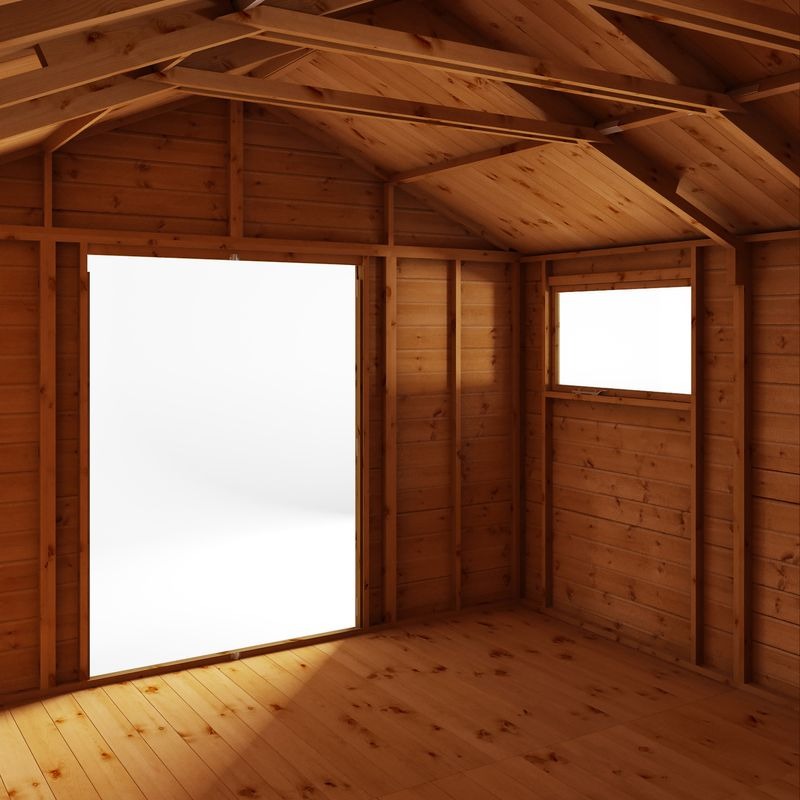 Adley 10' x 14' Premium Double Door Shiplap Modular Apex Workshop | Sheds.co.uk